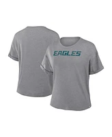 Fanatics Women's Heather Gray Philadelphia Eagles Tri-Blend T-Shirt