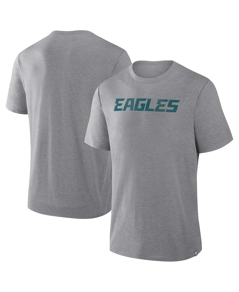 Fanatics Men's Heather Gray Philadelphia Eagles Tri-Blend T-Shirt