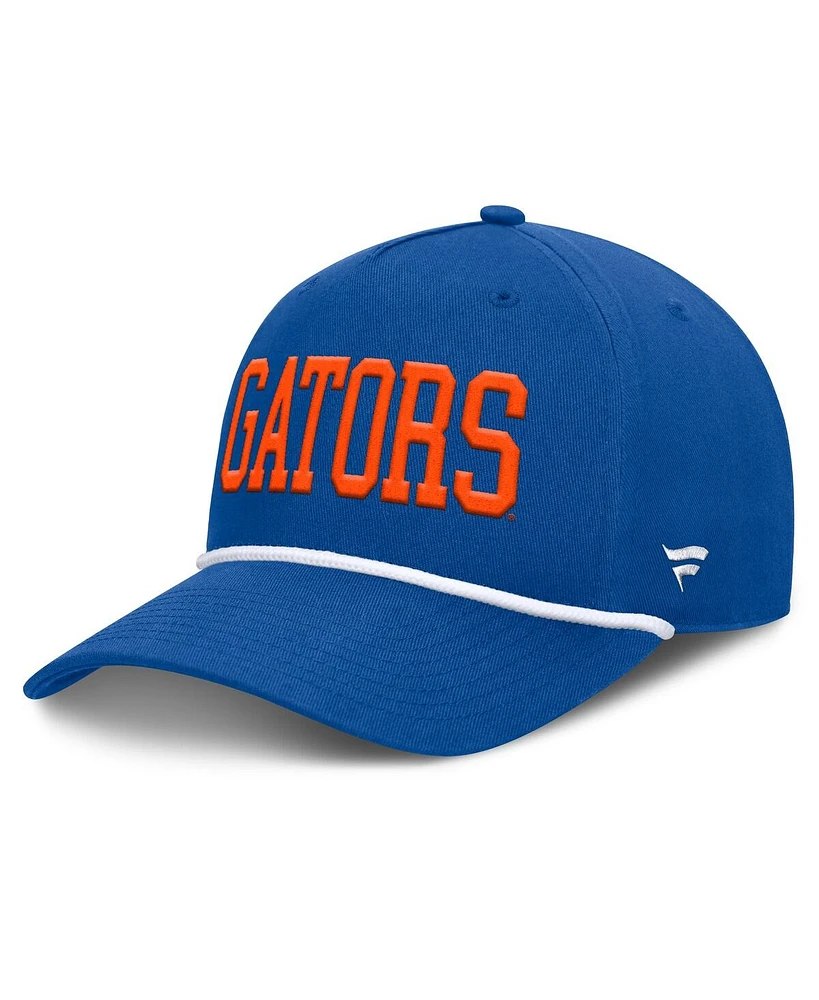 Fanatics Men's Royal Florida Gators Foul Ball Rope Adjustable Hat