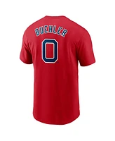 Nike Men's Walker Buehler Red Boston Sox Fuse Name Number T-Shirt