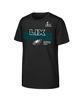 Fanatics Big Boys and Girls Black Philadelphia Eagles Super Bowl Lix Champions Iconic Victory T-Shirt