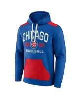 Men's Fanatics Royal, Red Chicago Cubs Chip In Pullover Hoodie