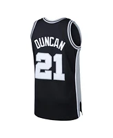 Men's Tim Duncan Black San Antonio Spurs 1998-99 Hardwood Classics Swingman Jersey