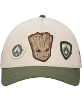 Lids Men's Cream Guardians of the Galaxy Groot A-Frame Adjustable Hat