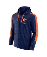 Fanatics Men's Heather Navy Houston Astros Gains Fleece Full-Zip Hoodie