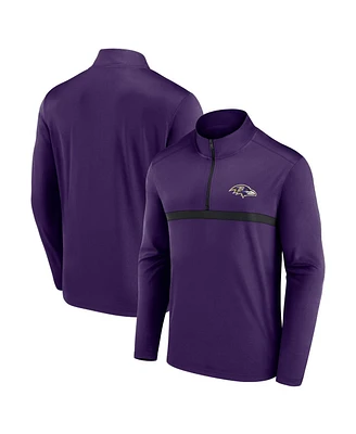 Fanatics Men's Purple Baltimore Ravens Head-to-Head Quarter-Zip Sweatshirt