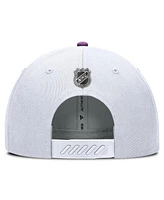 Fanatics Men's White Tampa Bay Lightning Authentic Pro Hockey Fights Cancer Adjustable Hat