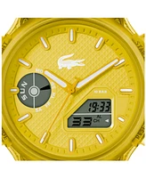 Lacoste Men's LC33 Yellow Silicone Strap Watch, 45mm