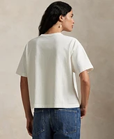 Polo Ralph Lauren Women's Logo Cotton Jersey Crewneck Tee