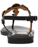 Dv Dolce Vita Women's Jaime Embellished Jewelry T-Strap Flat Sandals