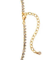 On 34th Gold-Tone Graduated Crystal Collar Necklace, 15" + 3" extender, Created for Macy's
