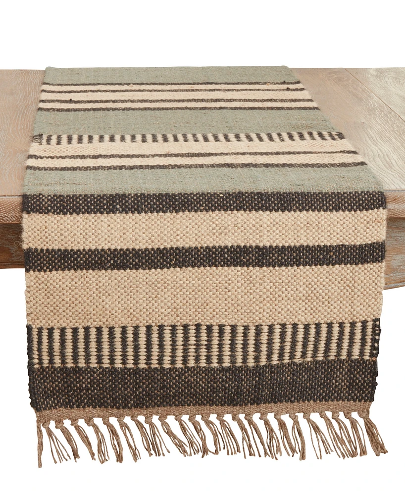 Saro Lifestyle Desert Dreamscapes Kilim Table Runner, 16" x 72"