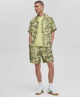 Mode of One Men's Short-Sleeve Vacation Palm Camp Collar Shirt, Exclusively at Macy's