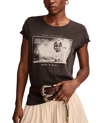 Lucky Brand Women's Ac/Dc Classic Crew Tee