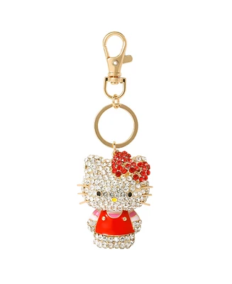 Sanrio Hello Kitty Pave 3D Bling Keychain - Bag Charm, Backpack Accessories, Travel Collectible Gift Keychains