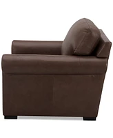 Radley Roll Arm 38" Leather Chair, Exclusively at Macy's