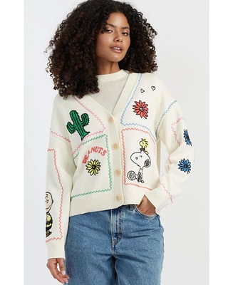 Chinti and Parker Women's & Peanuts Vacation Cardigan