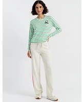Chinti & Parker Women's Cotton Peanuts Racquet Club Sweater
