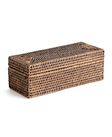 Burma Rattan 3-Compartment Lidded Box