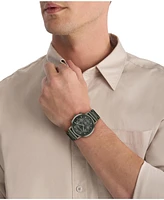 Calvin Klein Men's Gauge Ionic Plated Barley Green Steel Bracelet Watch, 41mm
