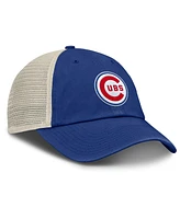 Nike Men's Royal/Natural Chicago Cubs Cooperstown Collection Club Trucker Adjustable Hat