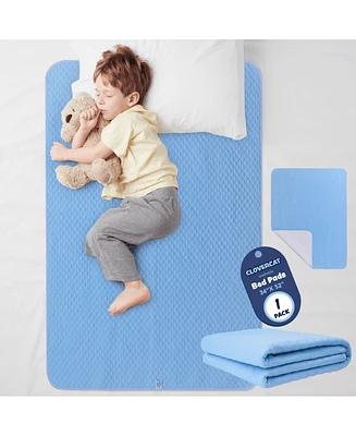 Clovercat 1-Pack Ergonomic Waterproof Baby Crib Mattress Protector Pad