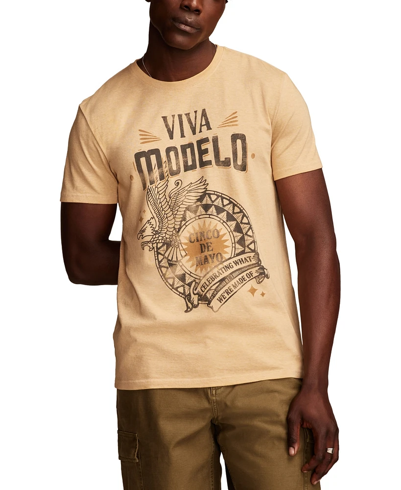 Lucky Brand Men's Modelo Cinco De Mayo Short Sleeve T-Shirt