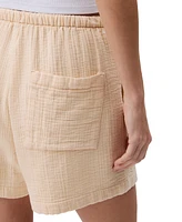 Calvin Klein Jeans Women's Double Gauze Pull-On Shorts