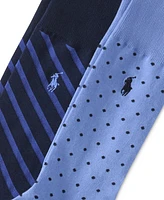 Polo Ralph Lauren Men's Dot & Stripe Slack Socks, 2-Pack
