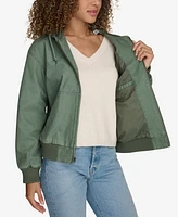 Levi's Women's Relaxed Hooded Bomber Jacket
