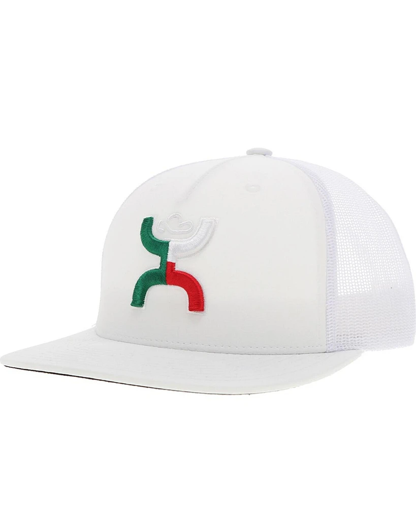 HOOey Men's White Boquillas Snapback Hat