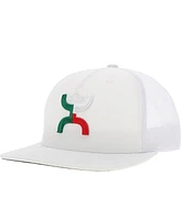 HOOey Men's White Boquillas Snapback Hat