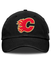 Fanatics Men's Black Calgary Flames Core Fundamental Adjustable Hat