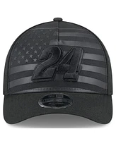 New Era Men's Black William Byron American Flag 9FORTY M-Crown A-Frame Adjustable Hat