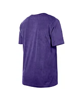 New Era Men's Purple Los Angeles Lakers Hardwood Classics Oversized Boxy Mineral Wash T-Shirt