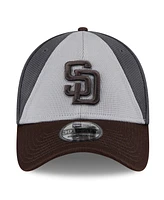 New Era Men's Gray/Brown San Diego Padres 2025 Batting Practice 39THIRTY Flex Hat