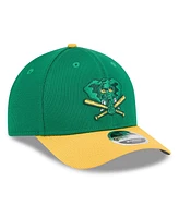 New Era Men's Green/Gold Athletics 2025 Batting Practice 9FORTY M-Crown Adjustable Hat