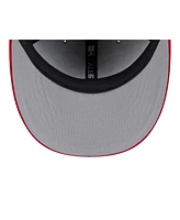 New Era Men's Gray/Red Cleveland Guardians 2025 Batting Practice Low Profile 59FIFTY Fitted Hat