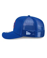 New Era Men's Royal Chicago Cubs 2025 Batting Practice 9SEVENTY Stretch-Snap Trucker Hat