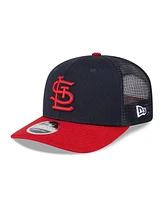 New Era Men's Navy/Red St. Louis Cardinals 2025 Batting Practice 9SEVENTY Stretch-Snap Trucker Hat