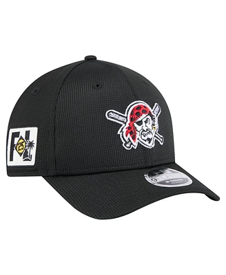 New Era Men's Black Pittsburgh Pirates 2025 Spring Training 9FORTY Adjustable Hat