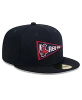 New Era Men's Navy/Red Boston Red Sox 2025 Mlb Clubhouse 59FIFTY Fitted Hat