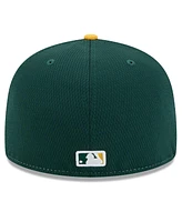 New Era Men's Green/Gold Athletics 2025 Mlb Clubhouse 59FIFTY Fitted Hat