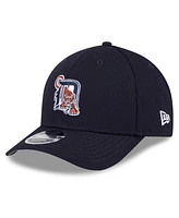 New Era Men's Navy Detroit Tigers 2025 Mlb Clubhouse 9FORTY M-Crown Adjustable Hat