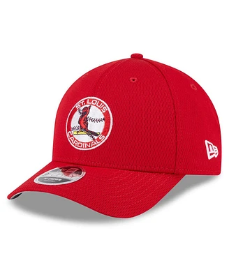 New Era Men's Red St. Louis Cardinals 2025 Mlb Clubhouse 9FORTY M-Crown Adjustable Hat