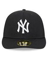 New Era Men's Black York Yankees 2025 Mlb Clubhouse Low Profile 59FIFTY Fitted Hat