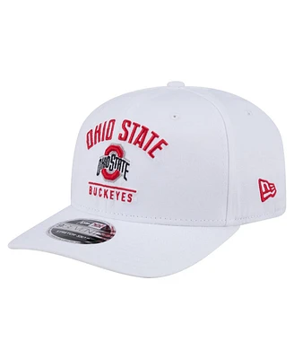 New Era Men's White Ohio State Buckeyes 9SEVENTY Team Stretch-Snap Adjustable Hat