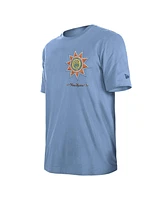 New Era Men's Light Blue San Antonio Spurs 2024/25 City Edition Chenille Heavyweight T-Shirt