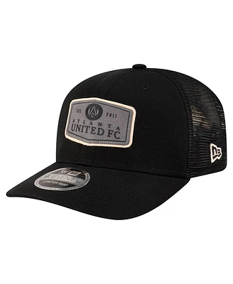 New Era Men's Black Atlanta United Fc Labeled 9SEVENTY Trucker Stretch-Snap Adjustable Hat