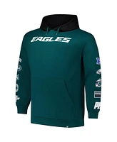 Fanatics Men's Green Philadelphia Eagles Big Tall Patched Out Pullover Hoodie